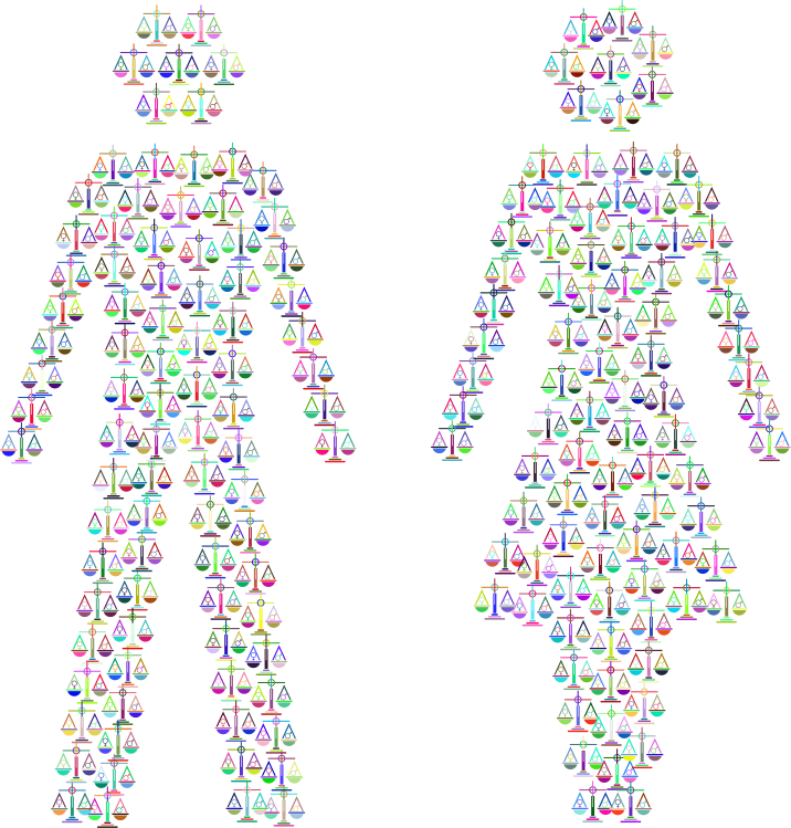 Prismatic Gender Equality Male And Female Figures 2 No Background