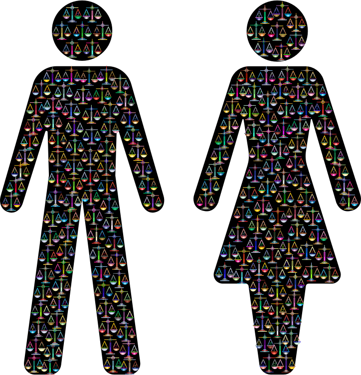 Prismatic Gender Equality Male And Female Figures 3