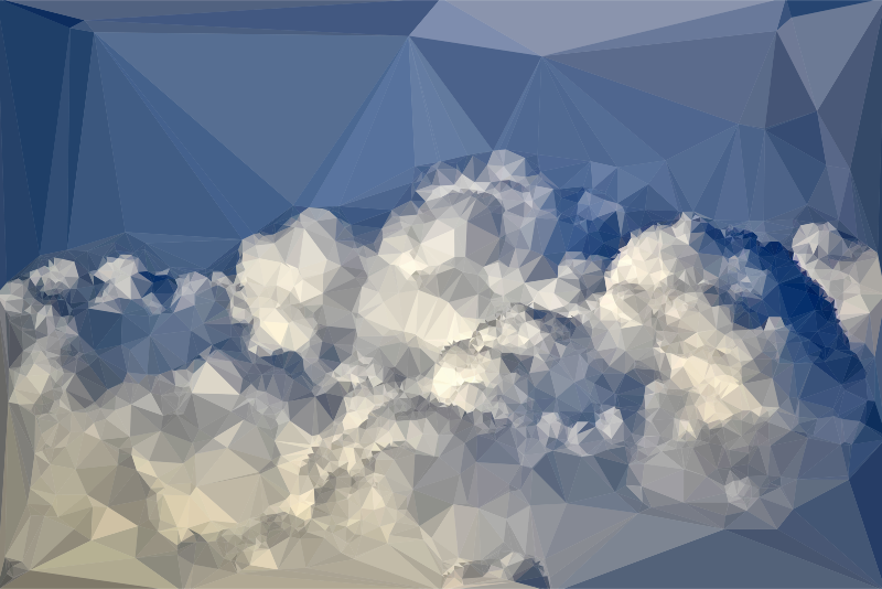 Low Poly Blue Sky 6