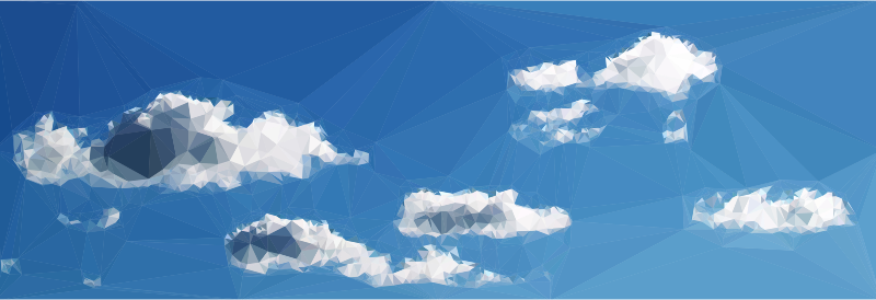 Low Poly Blue Sky 8