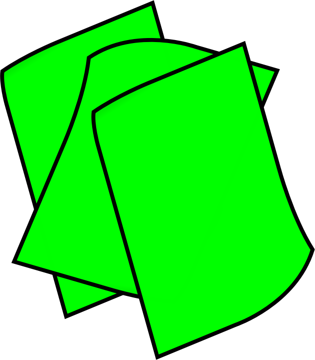 stack-of-green-paper-openclipart