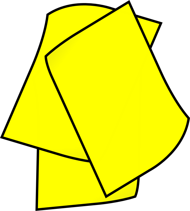 Stack of Yellow Paper