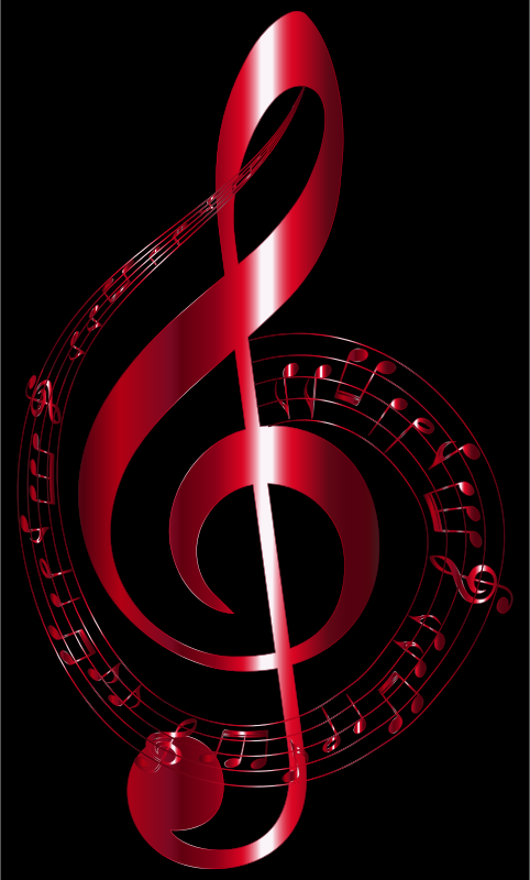 Vermilion Musical Notes Typography