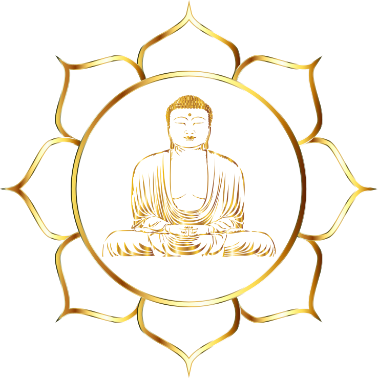 Gold Buddha Lotus No Background