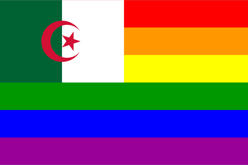 The Algeria Rainbow Flag