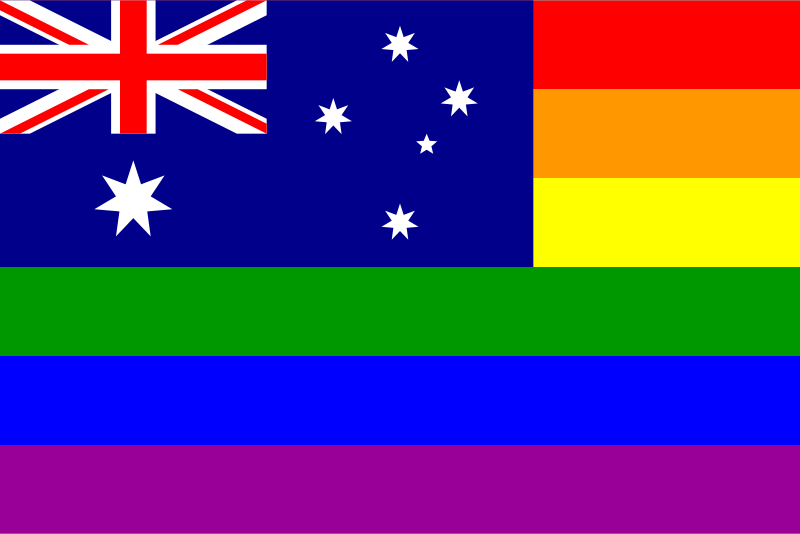 The Australia Rainbow Flag