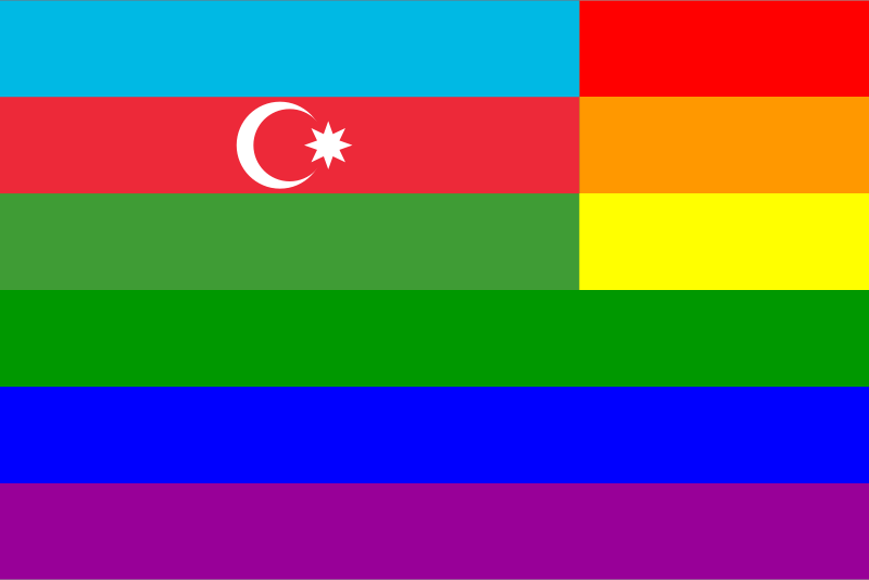 The Azerbaijan Rainbow Flag
