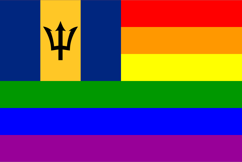 The Barbados Rainbow Flag