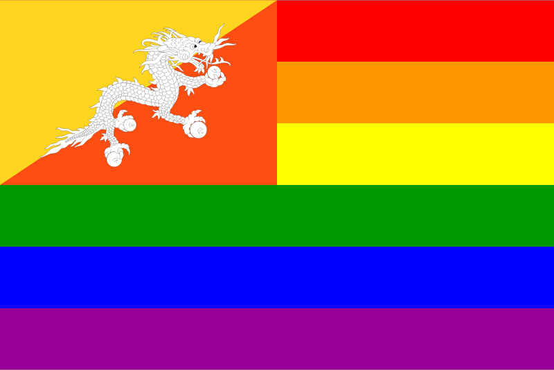 The Bhutan Rainbow Flag