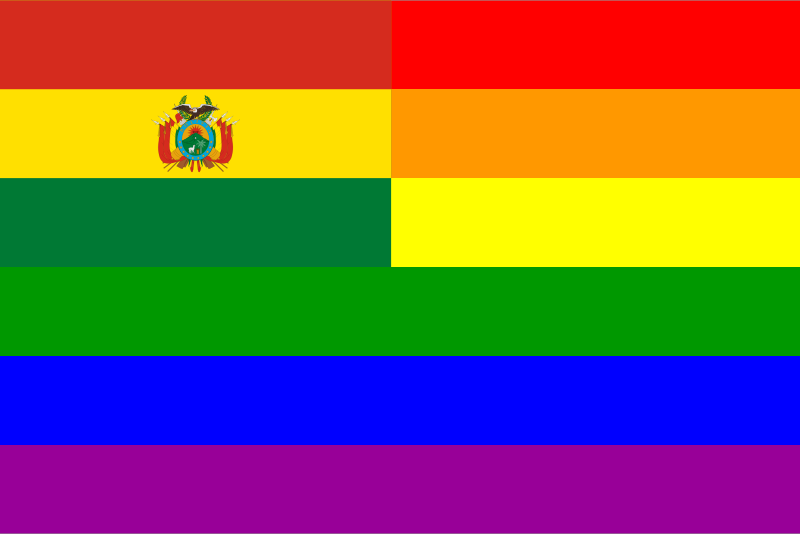 The Bolivia Rainbow Flag