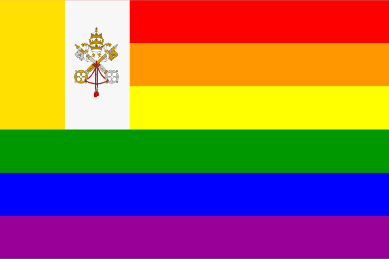 The Vatican City Rainbow Flag