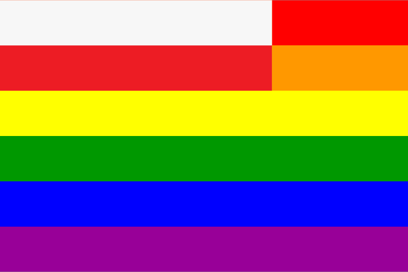 The North Ossetia-Alania Rainbow Flag