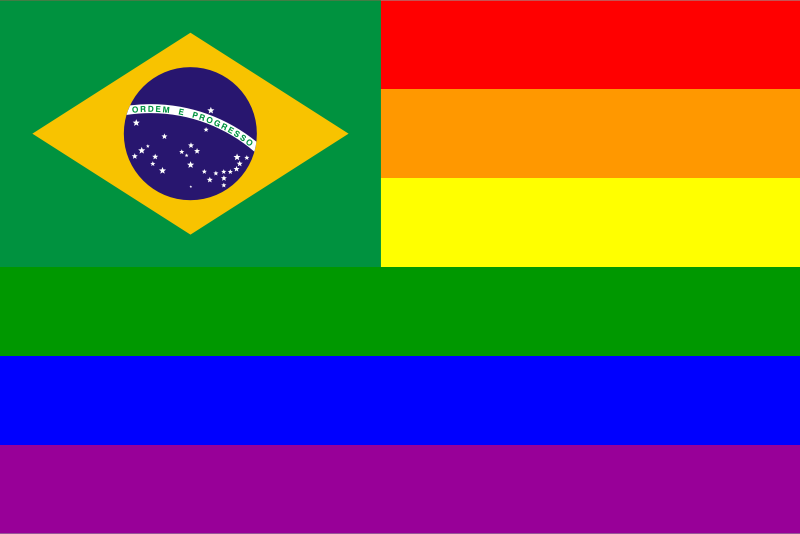 The Brazil Rainbow Flag