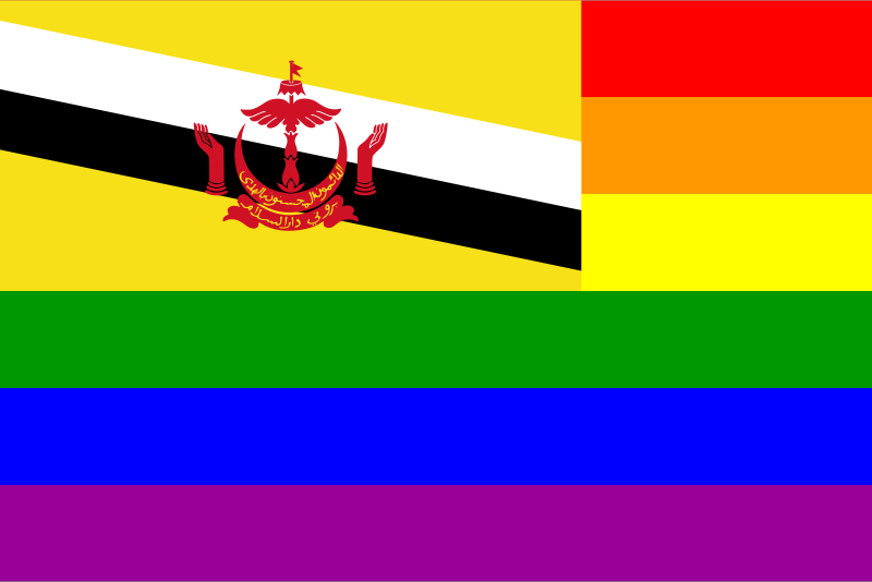 The Brunei Rainbow Flag