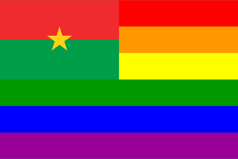 The Burkina Faso Rainbow Flag