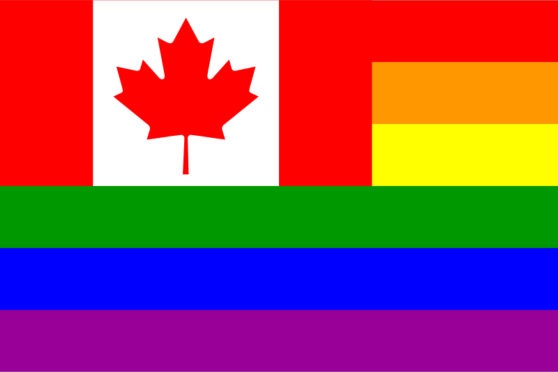 The Canada Rainbow Flag
