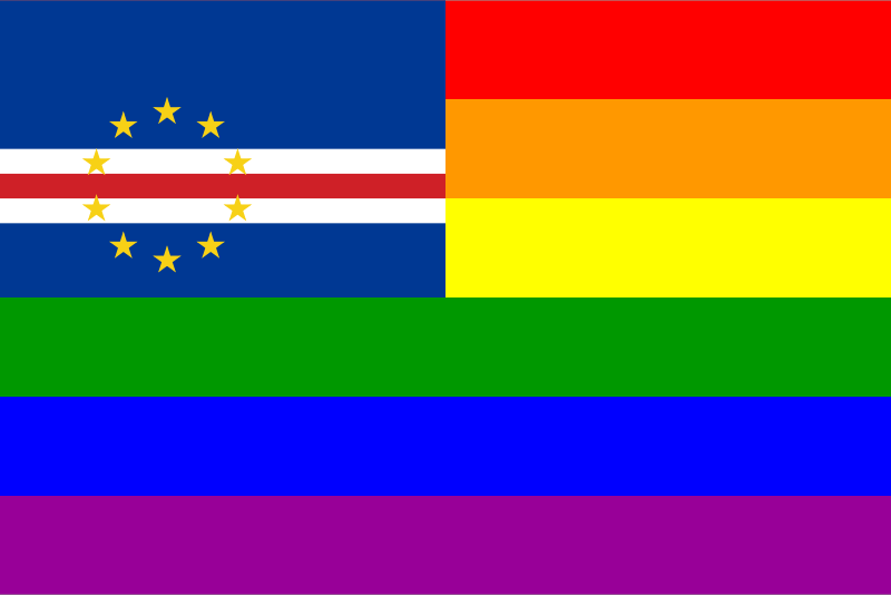 The Cape Verde Rainbow Flag