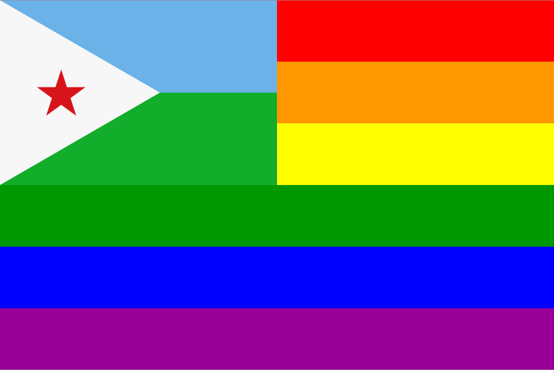 The Djibouti Rainbow Flag