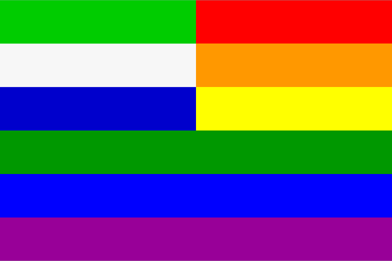 The Sierra Leone Rainbow Flag