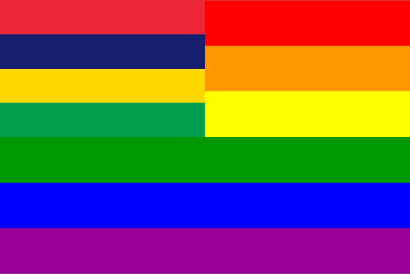 The Mauritius Rainbow Flag