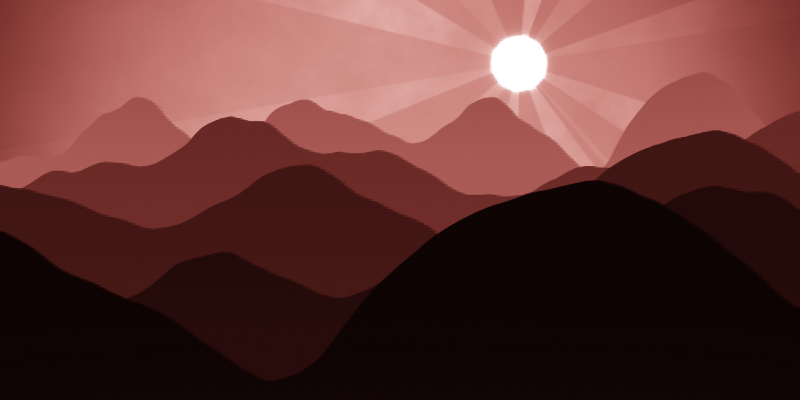 Surreal Martian Landscape