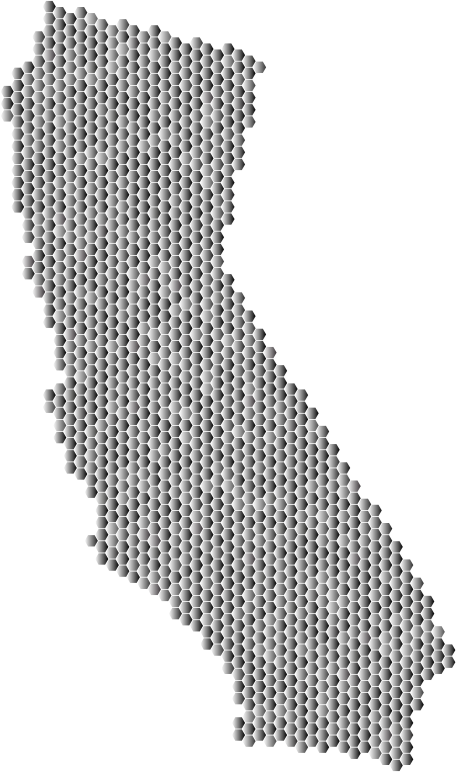 Prismatic California Hexagonal Mosaic 3