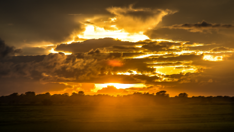 Surreal Charred Sky Sunset