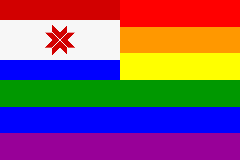 The Mordovia Rainbow Flag