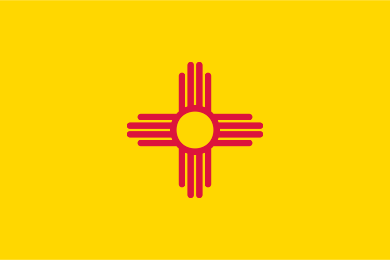 Flag of New Mexico, USA