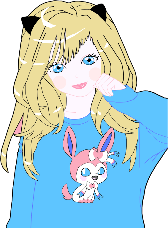 Blonde Anime Cat Girl
