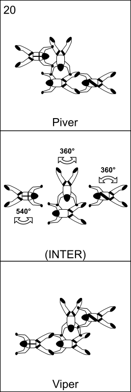 Bloc 20- Vol relatif à 4, Block 20 - Formation Skydiving 4-Way