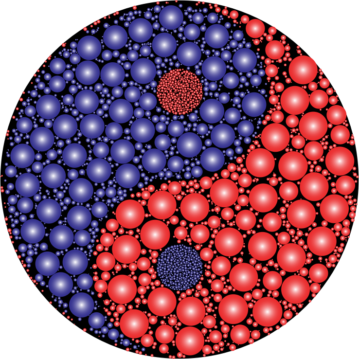 Prismatic Circles Yin Yang 2