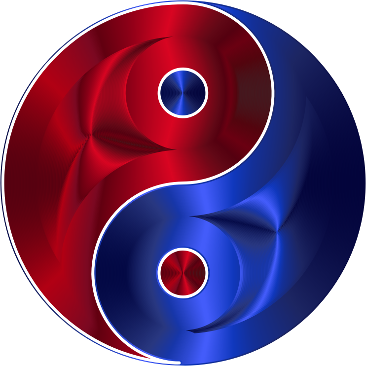 Ruby And Sapphire Yin Yang