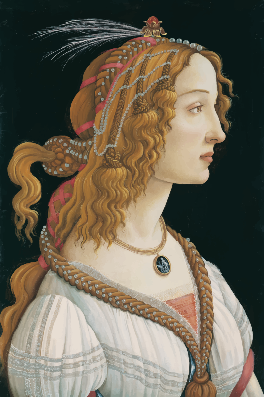 Idealized Portrait of a Lady Portrait of Simonetta Vespucci as Nymph