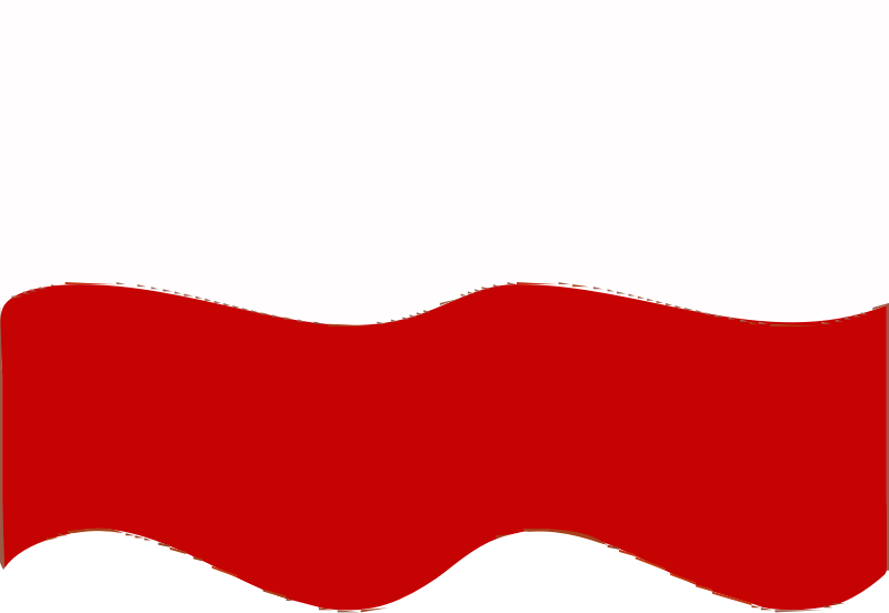 Flag of Poland wave