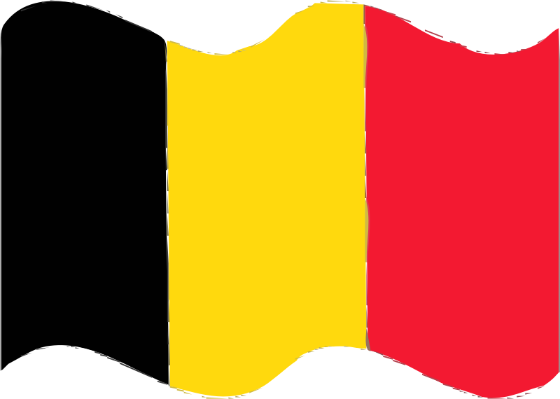 Flag of Belguim wave