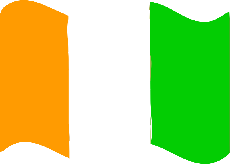 Flag of Cote dIvoire wave