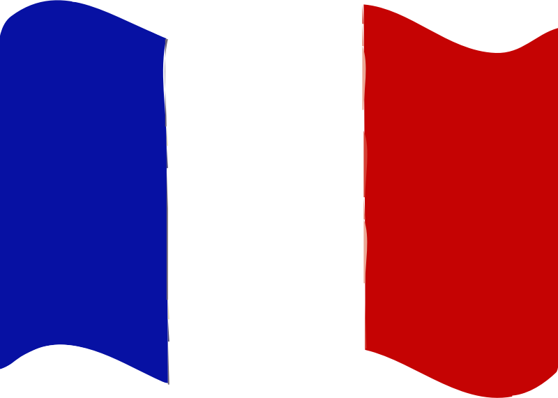 Flag of France wave