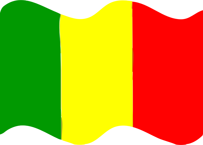 Flag of Mali wave