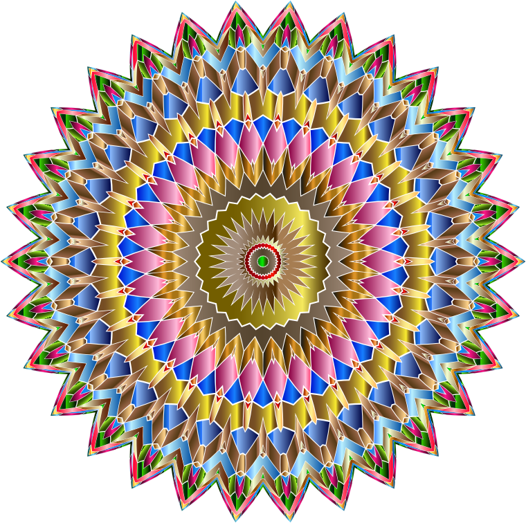 Chromatic Iridescent Mandala