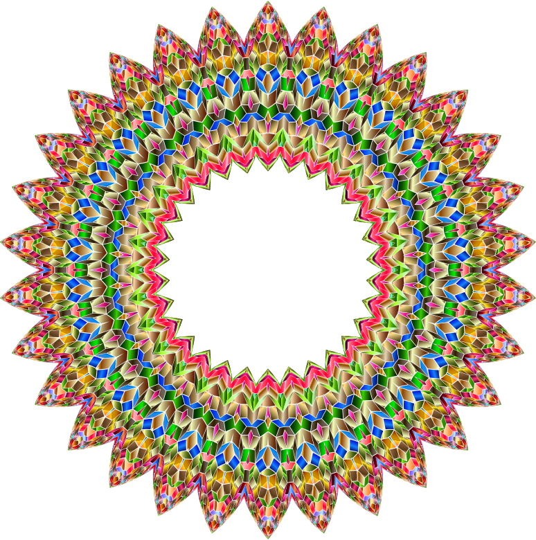 Chromatic Iridescent Mandala 2