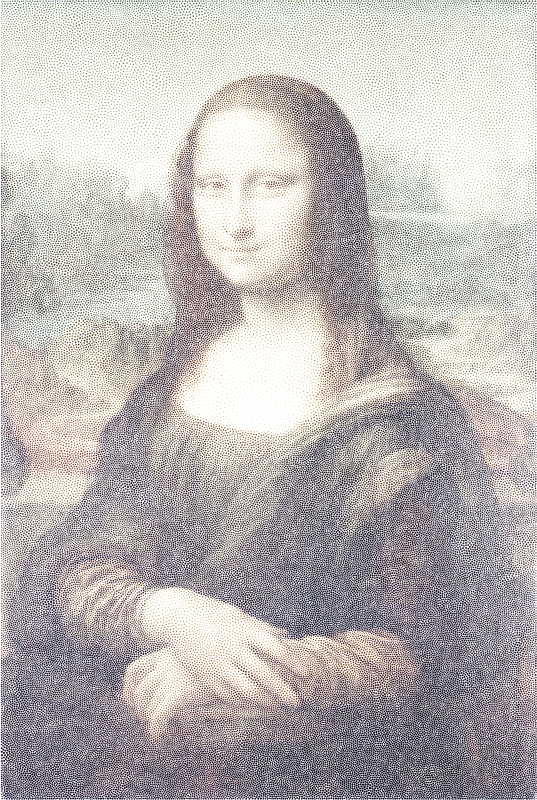 Mona Lisa Stippled