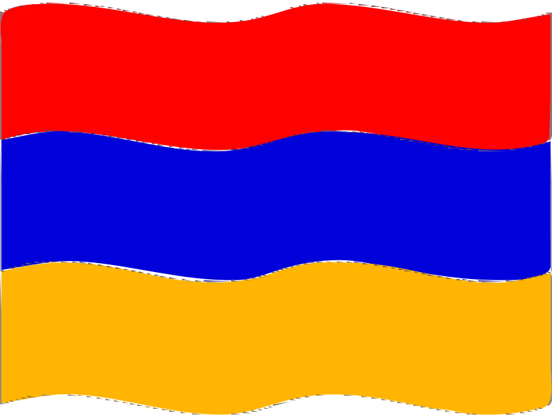 Flag of Armenia wave