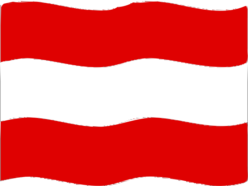 Flag of Austria wave
