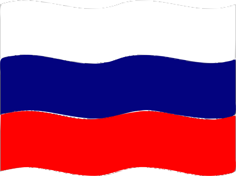 Flag of Russia wave