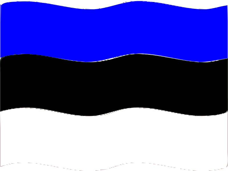 Flag of Estonia wave