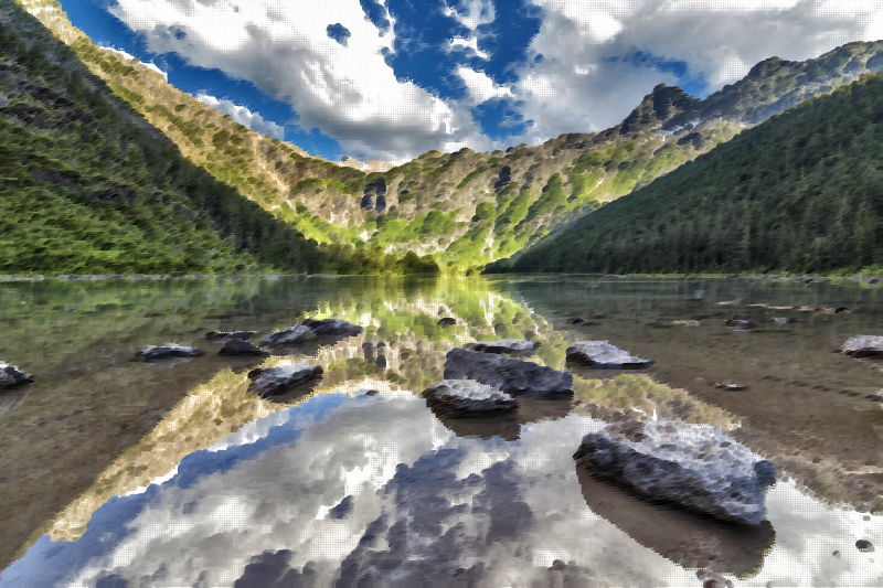 Surreal Avalanche Lake Glacier National Park