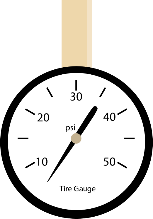 Tire Pressure Gauge Vectorized