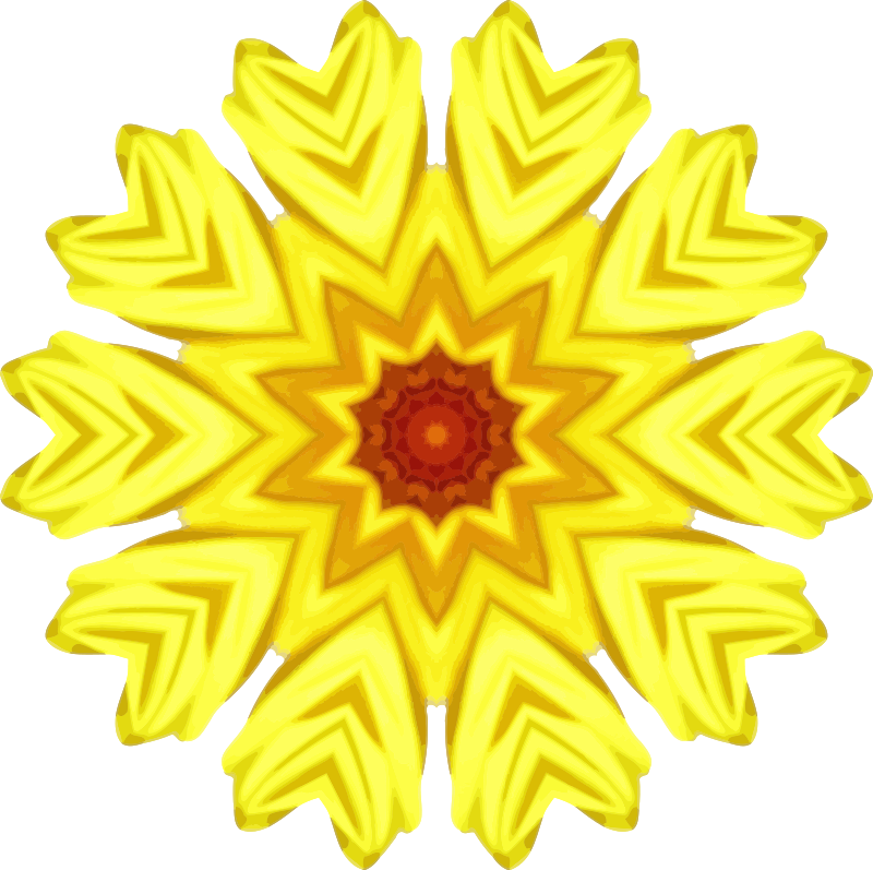 Sunflower kaleidoscope 27