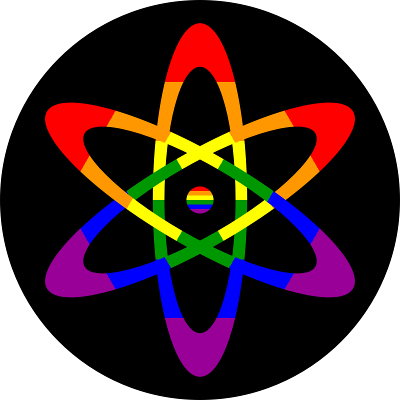 Rainbow Flag Atom Icon